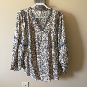 Floral long sleeve blouse